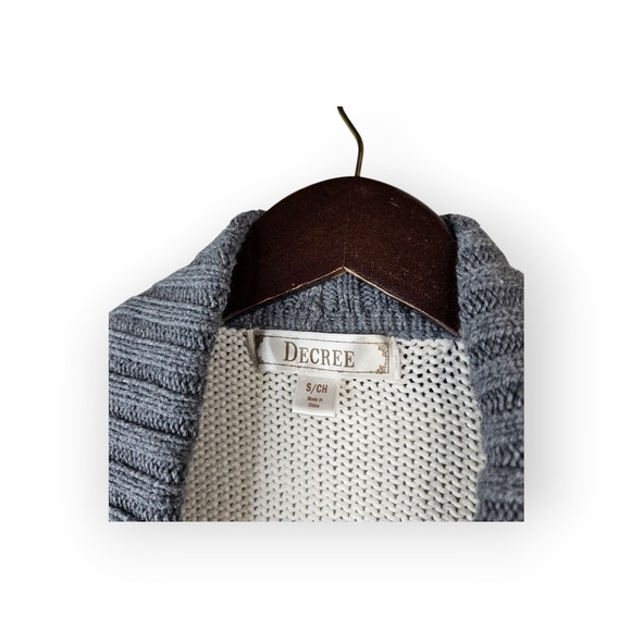 Decree Open-Front Marled Cardigan - Picture 4 of 6